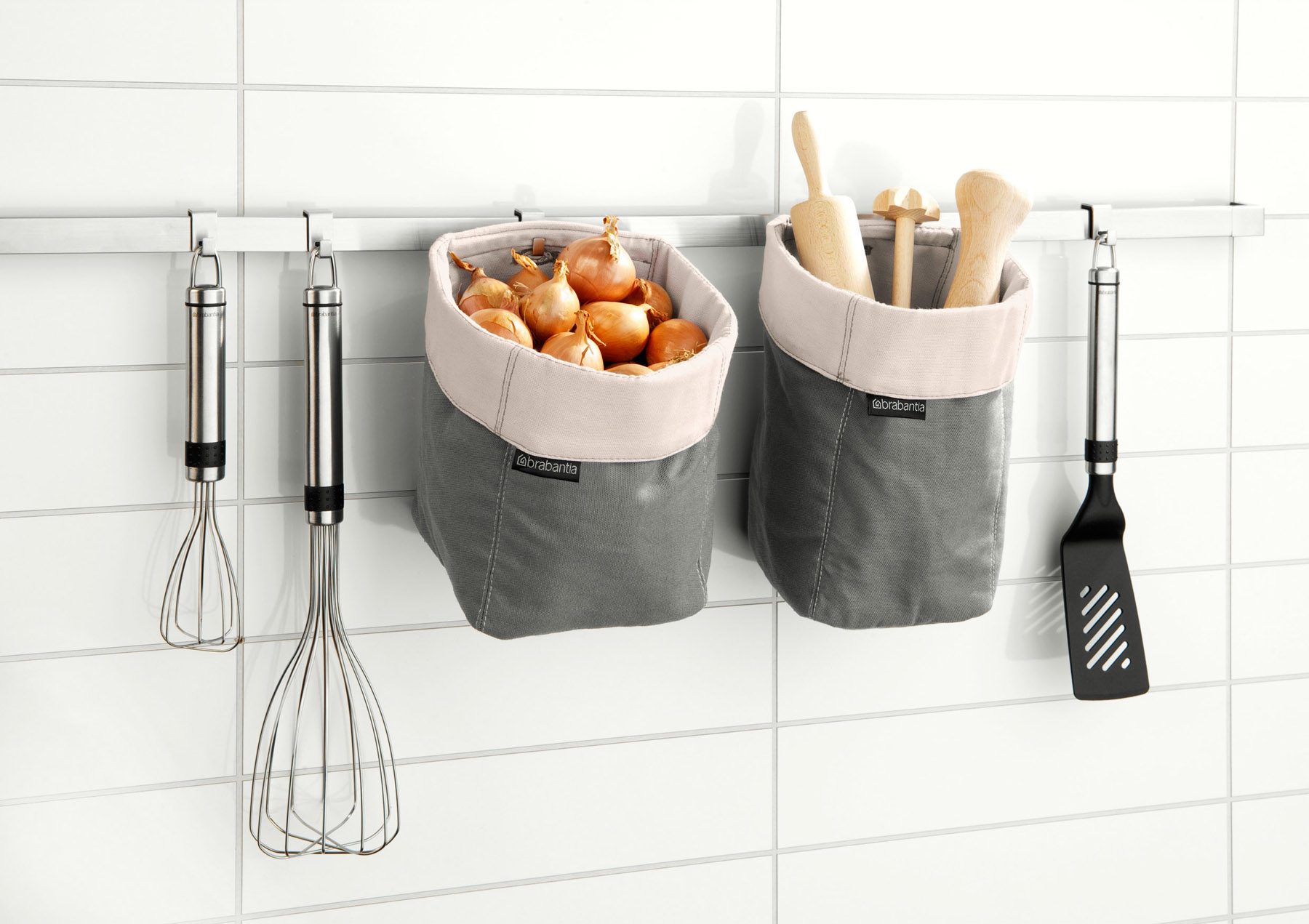 Brabantia рейлинг 40 см с 5 крючками